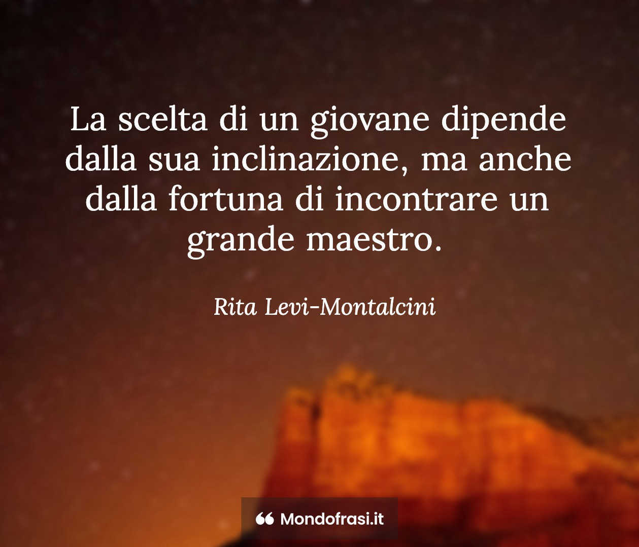 così è detto che si fa guidare nelle scelte